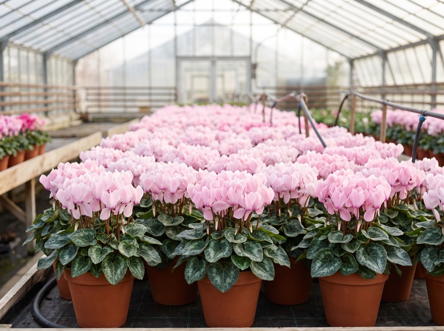 Cyclamen in Rosa